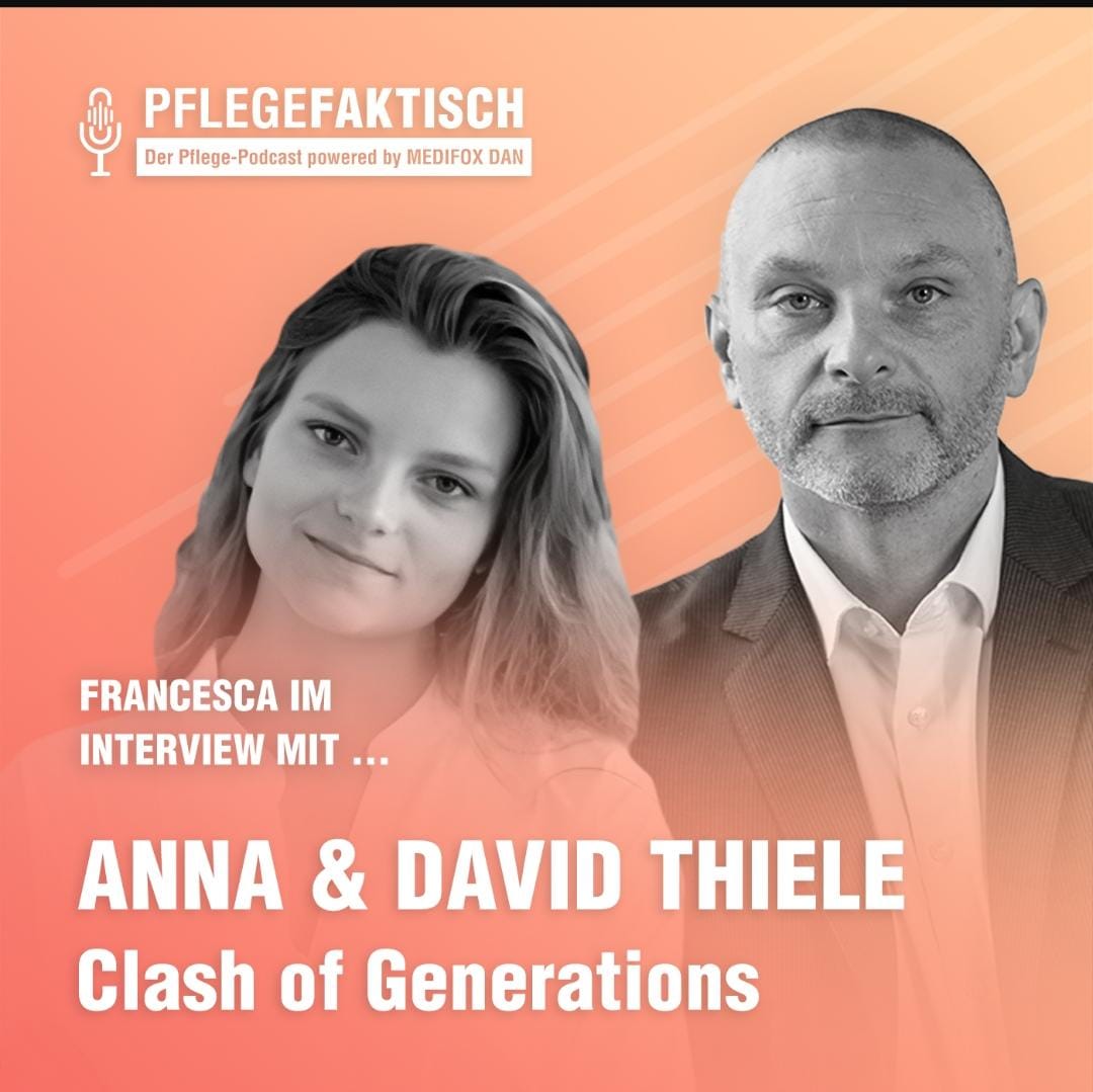 Mehr über den Artikel erfahren Generation Z -Anna und David Thiele zu Gast bei PflegeFaktisch Folge 188-